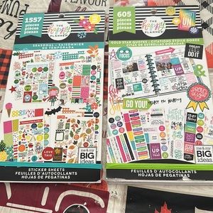 2 Happy planner sticker books